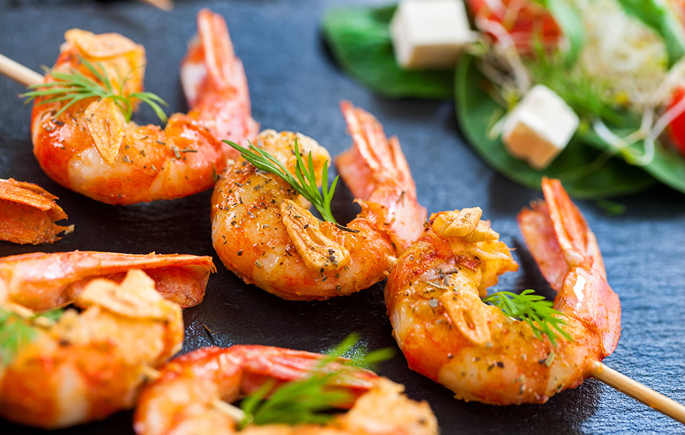 Shrimp canapes